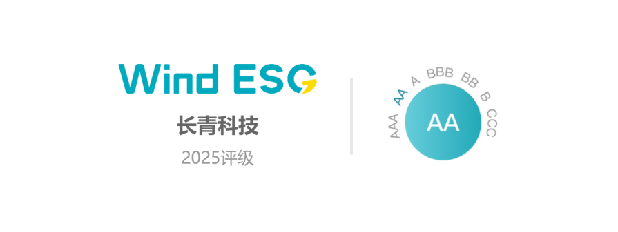 祝賀長(zhǎng)青科技榮獲“上市公司W(wǎng)ind ESG AA”評(píng)級(jí)！